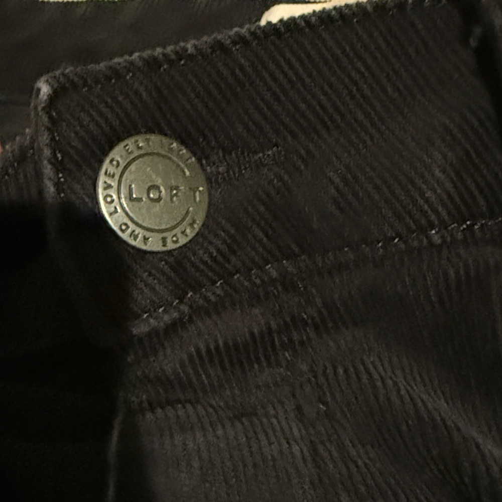 LOFT Midnight Corduroy Curvy Straight Jeans - Picture 8 of 9